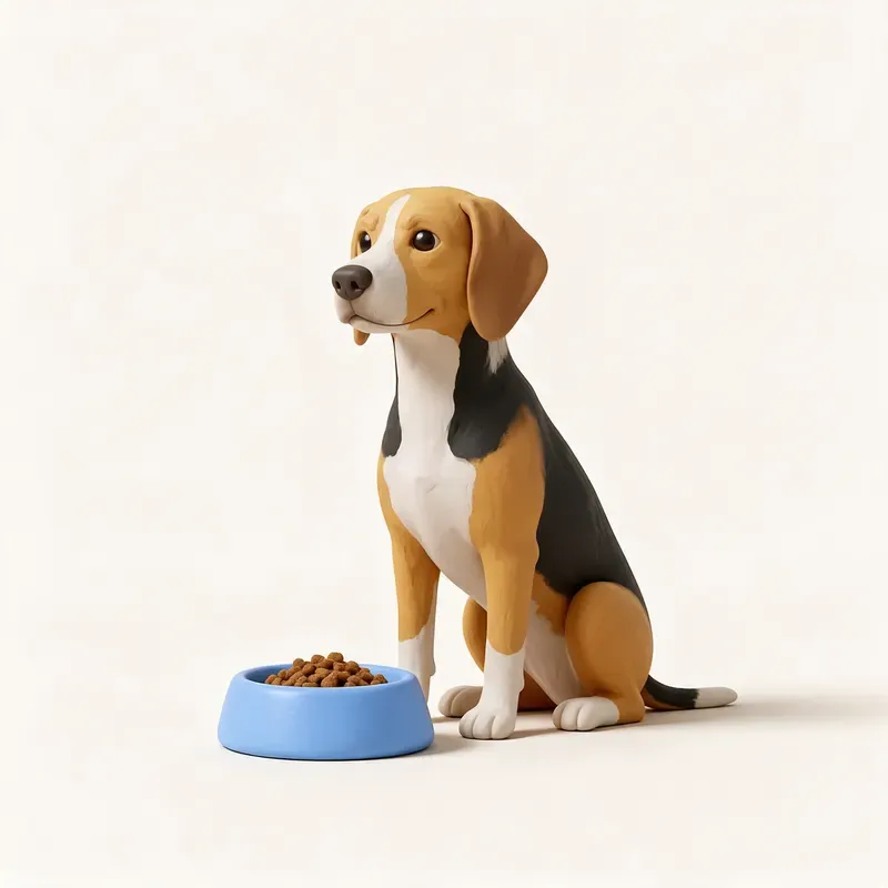 Sabueso de Hamilton: a la hora de comer (ilustración)