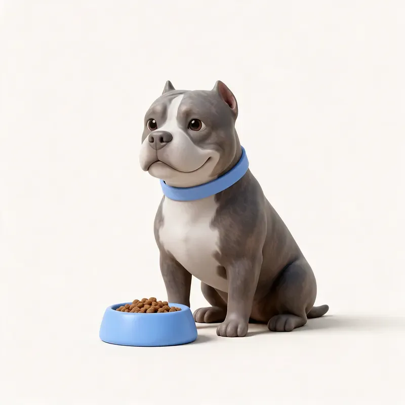 American bully: a la hora de comer (ilustración)