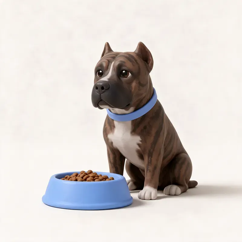 Presa canario: a la hora de comer (ilustración)