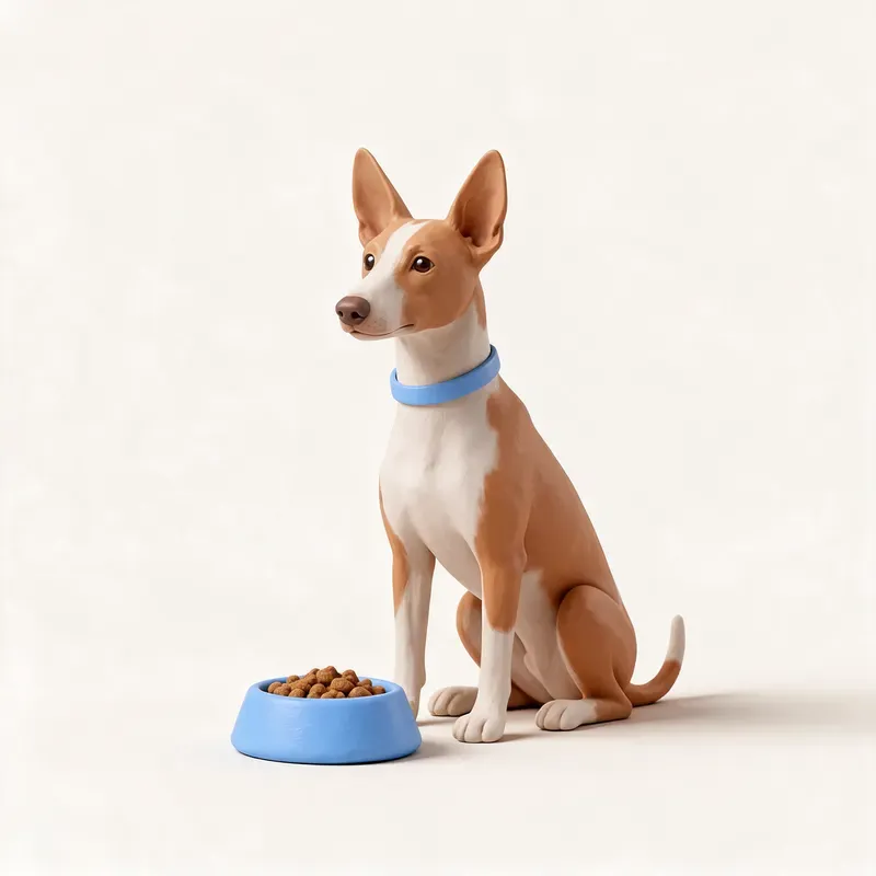 Podenco andaluz: a la hora de comer (ilustración)
