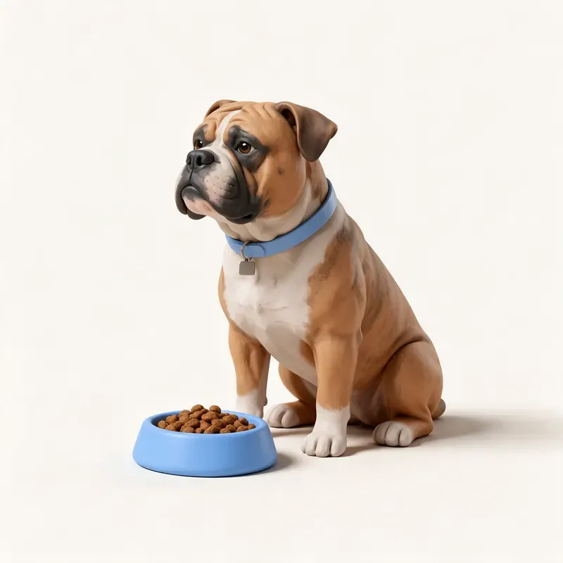 Bulldog continental: a la hora de comer (ilustración)