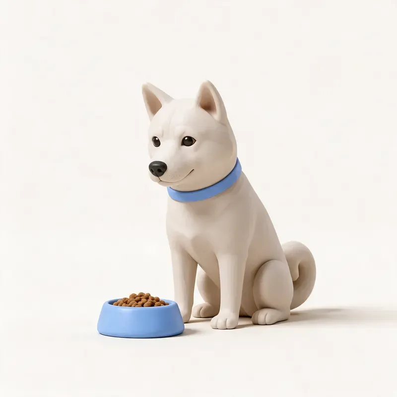 Kishu ken: a la hora de comer (ilustración)