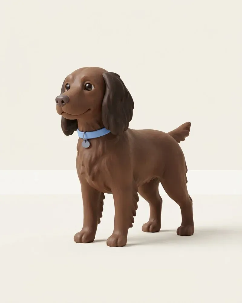 Ilustración 3D de un boykin spaniel
