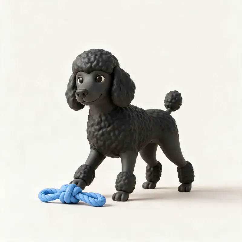 Caniche gigante: su carácter (ilustración)