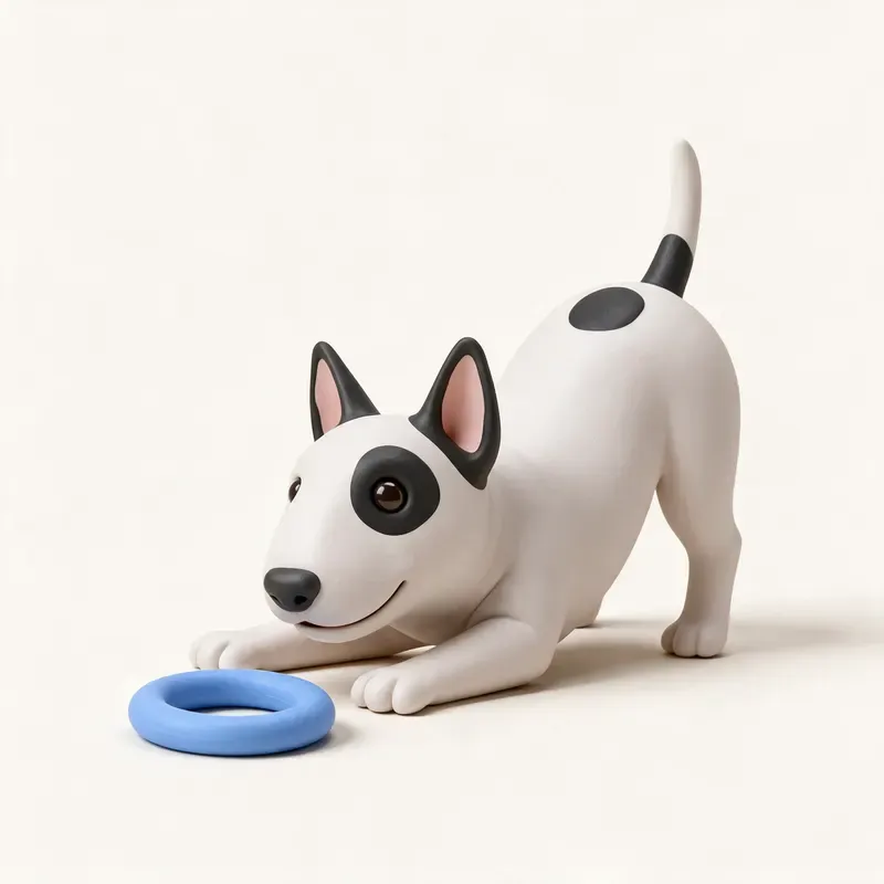 Bull terrier miniatura: su carácter (ilustración)