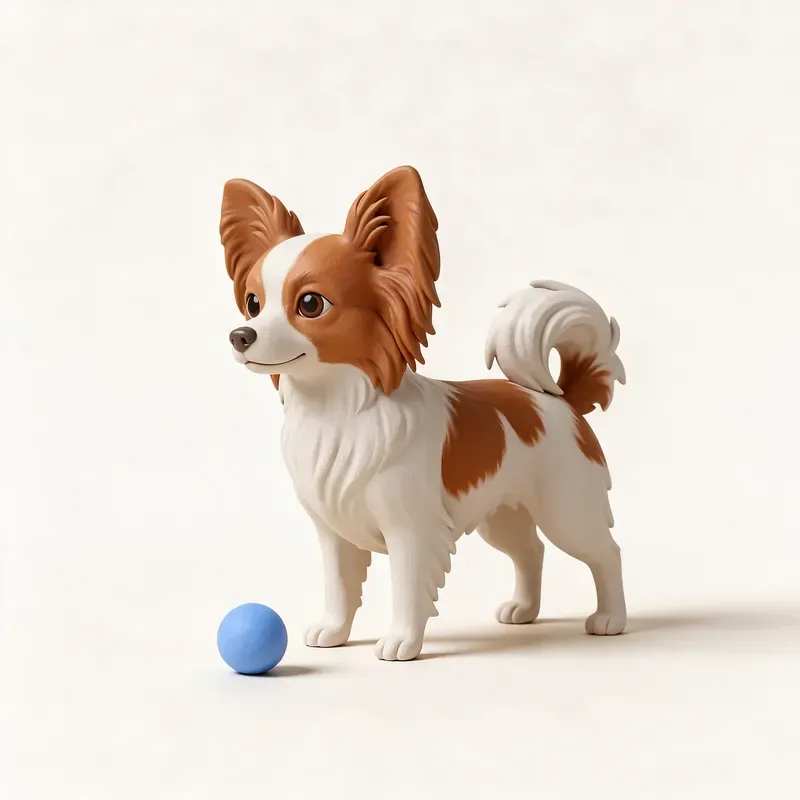 Spaniel enano continental (Papillón / Phalène): su carácter (ilustración)