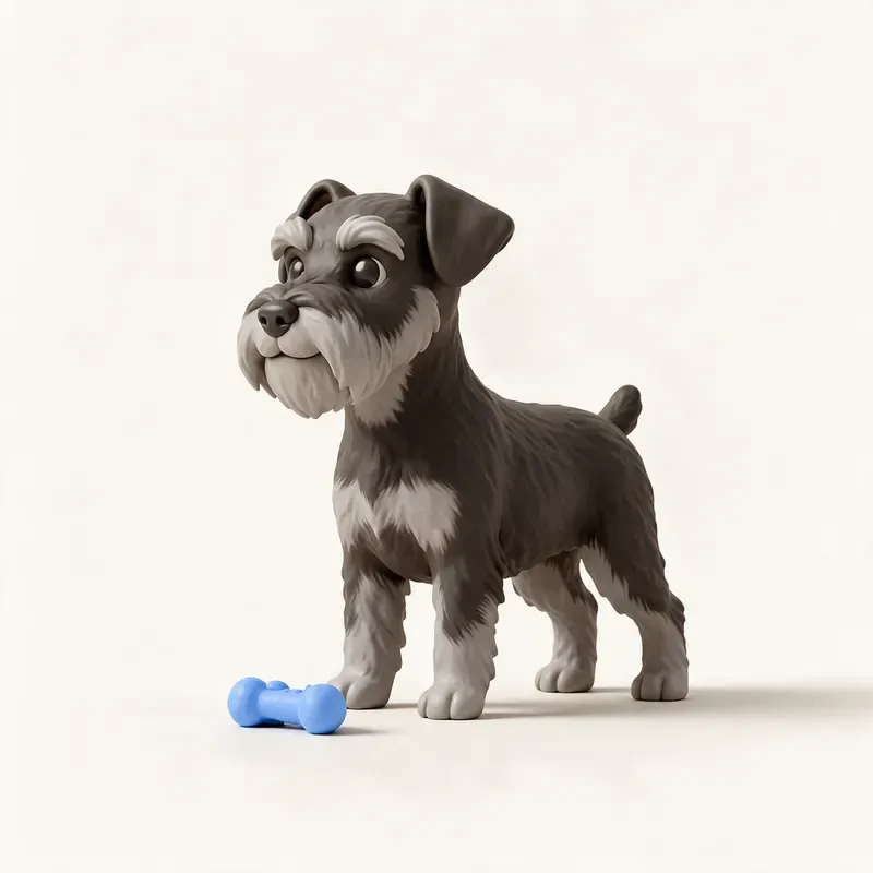 Schnauzer miniatura: su carácter (ilustración)