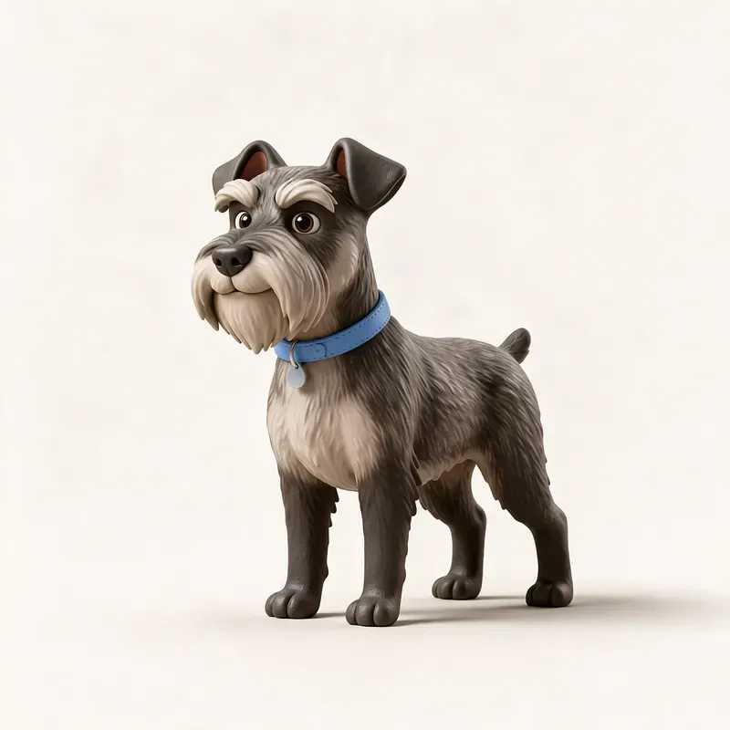 Schnauzer mediano: su carácter (ilustración)
