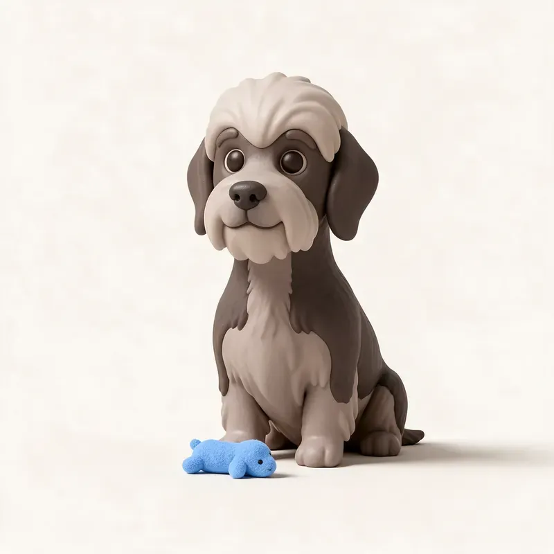 Dandie Dinmont terrier: su carácter (ilustración)