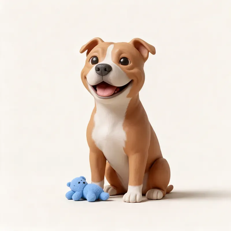 American Staffordshire terrier: su carácter (ilustración)