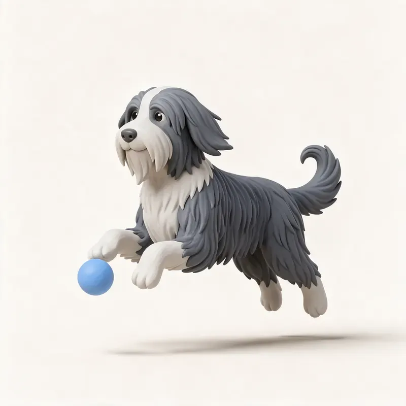 Bearded collie: su carácter (ilustración)