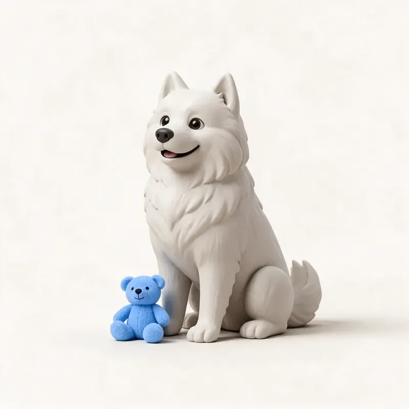 Samoyedo: su carácter (ilustración)