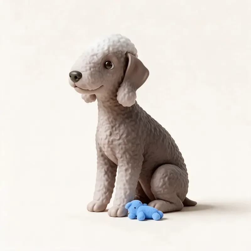 Bedlington terrier: su carácter (ilustración)