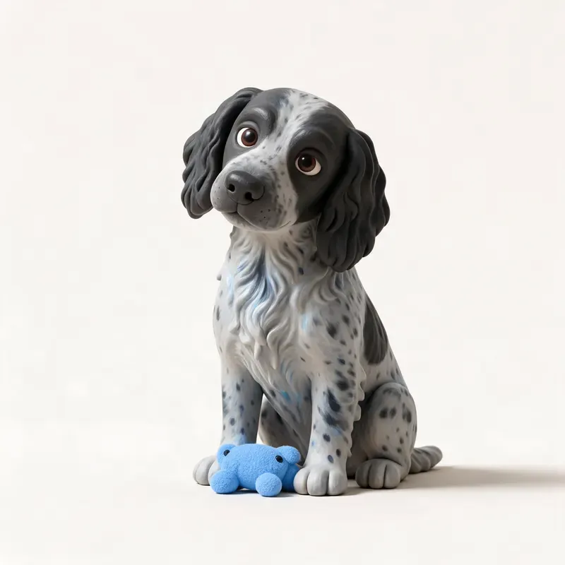 Spaniel azul de Picardía: su carácter (ilustración)