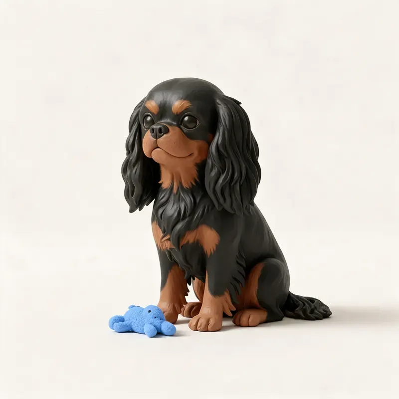 King Charles spaniel: su carácter (ilustración)