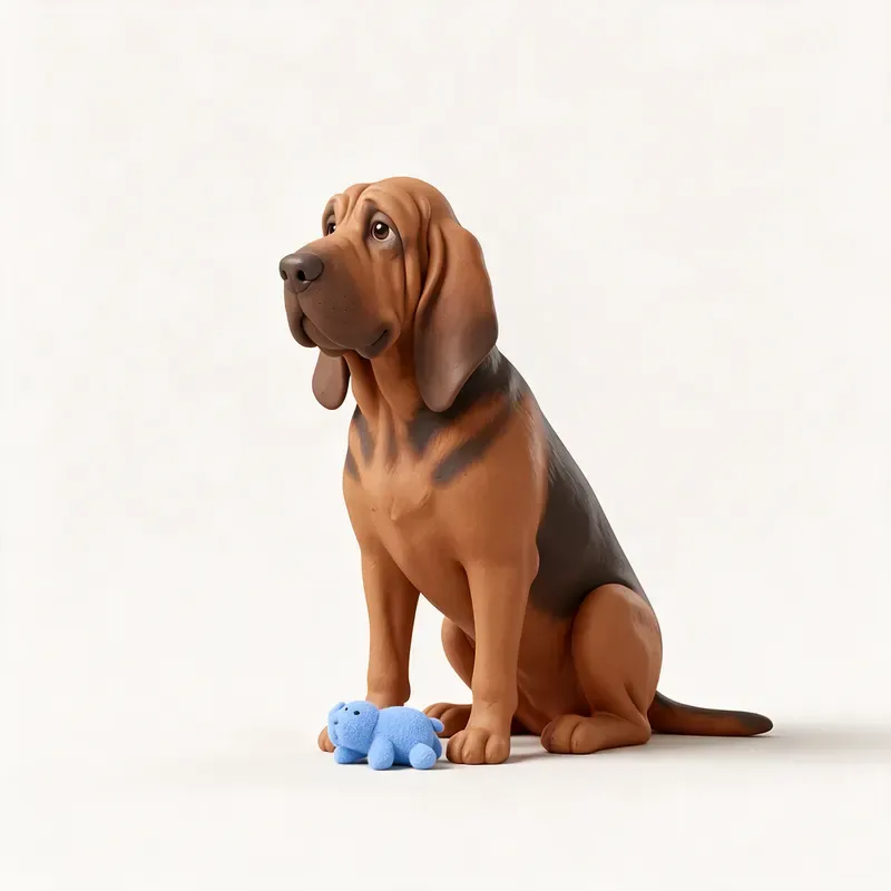 Bloodhound (perro de San Huberto): su carácter (ilustración)