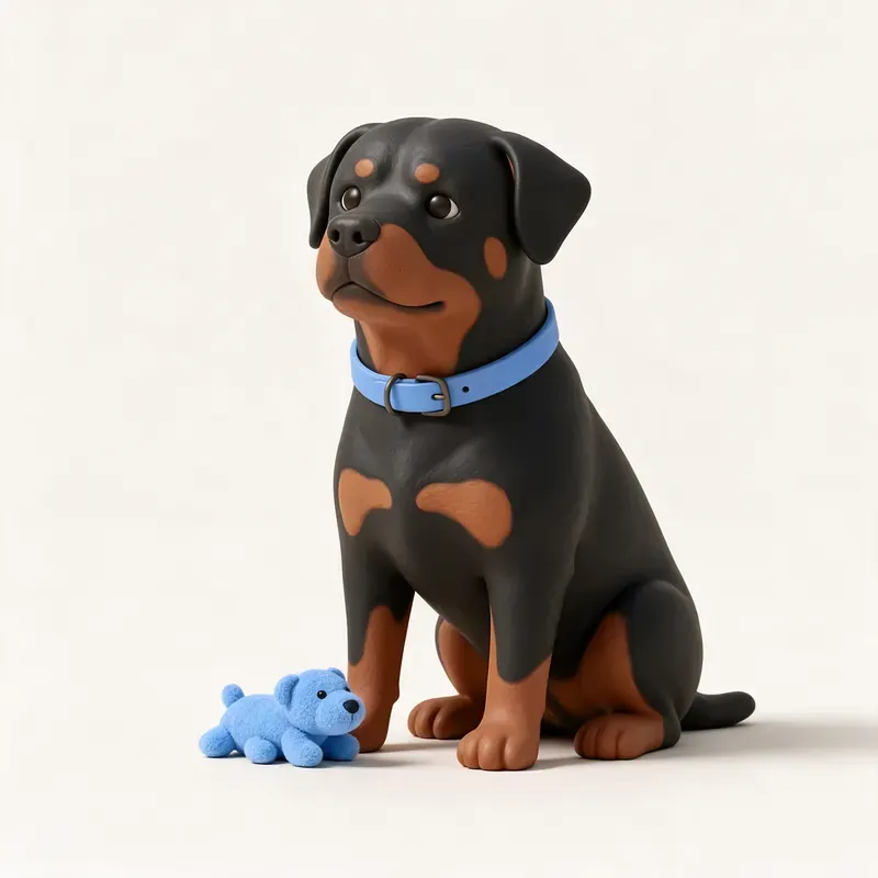 Rottweiler: su carácter (ilustración)