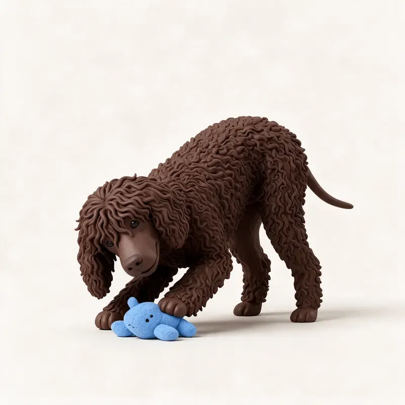 Spaniel de agua irlandés: su carácter (ilustración)