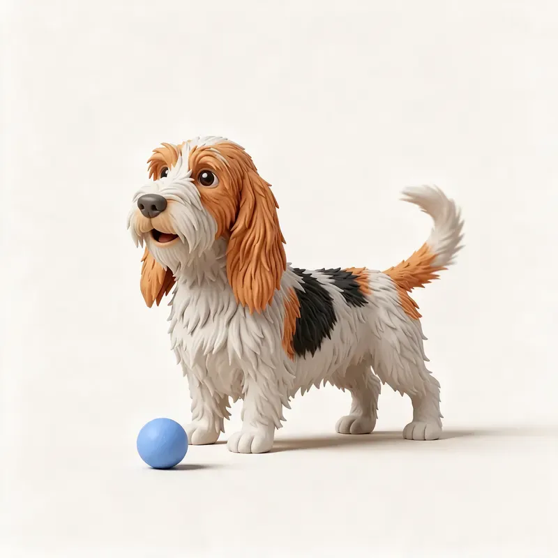 Gran basset grifón vendeano: su carácter (ilustración)