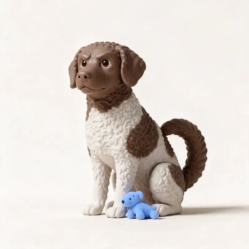 Wetterhoun (perro de agua frisón): su carácter (ilustración)