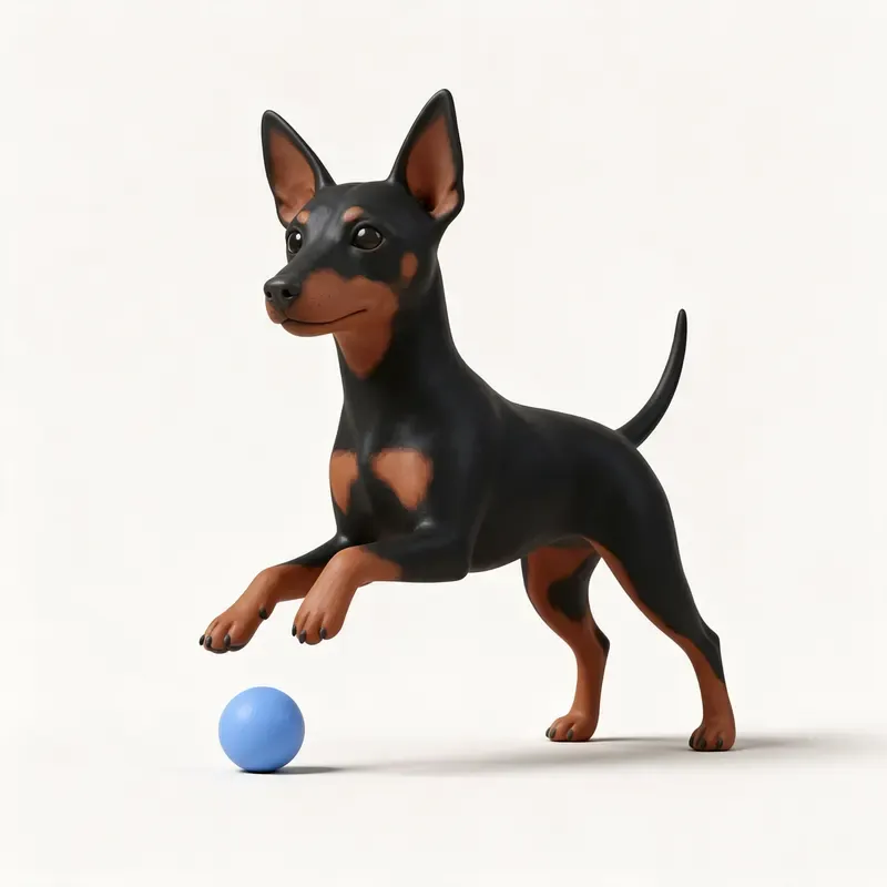 Manchester terrier: su carácter (ilustración)