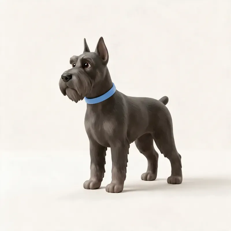 Schnauzer gigante: su carácter (ilustración)