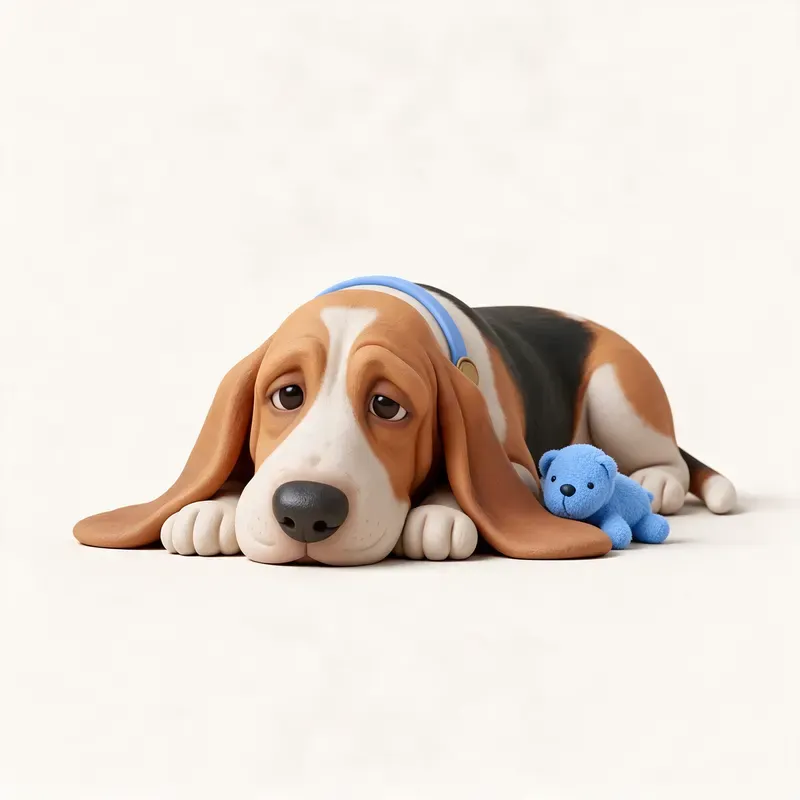 Basset hound: su carácter (ilustración)