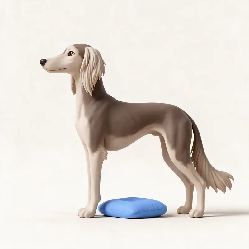 Saluki: su carácter (ilustración)