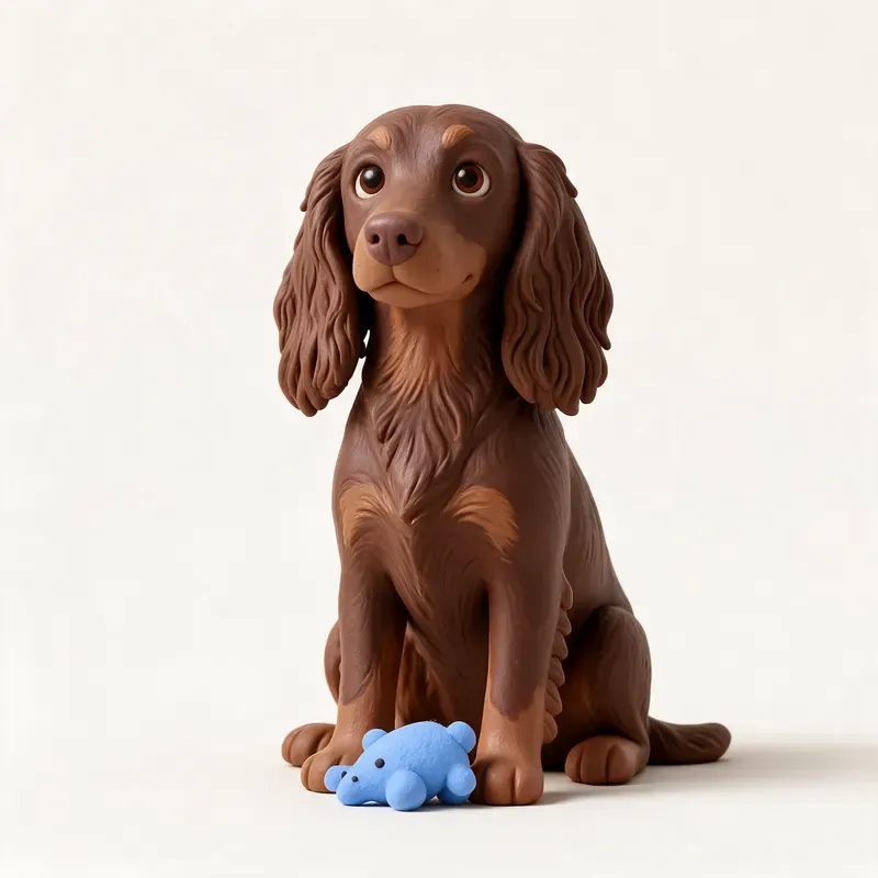 Field spaniel: su carácter (ilustración)