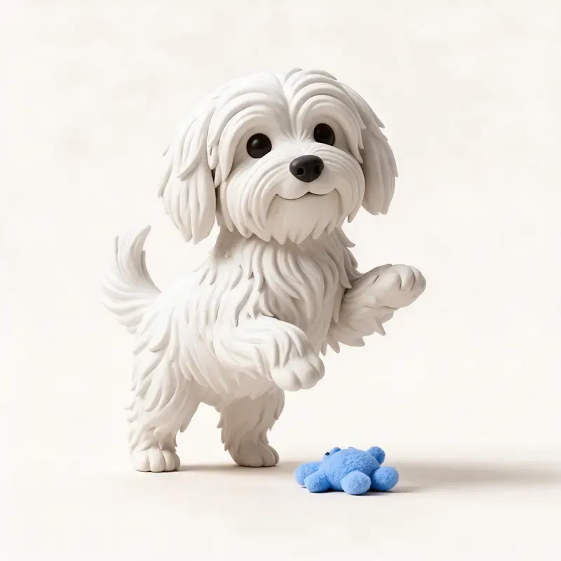 Coton de Tulear: su carácter (ilustración)