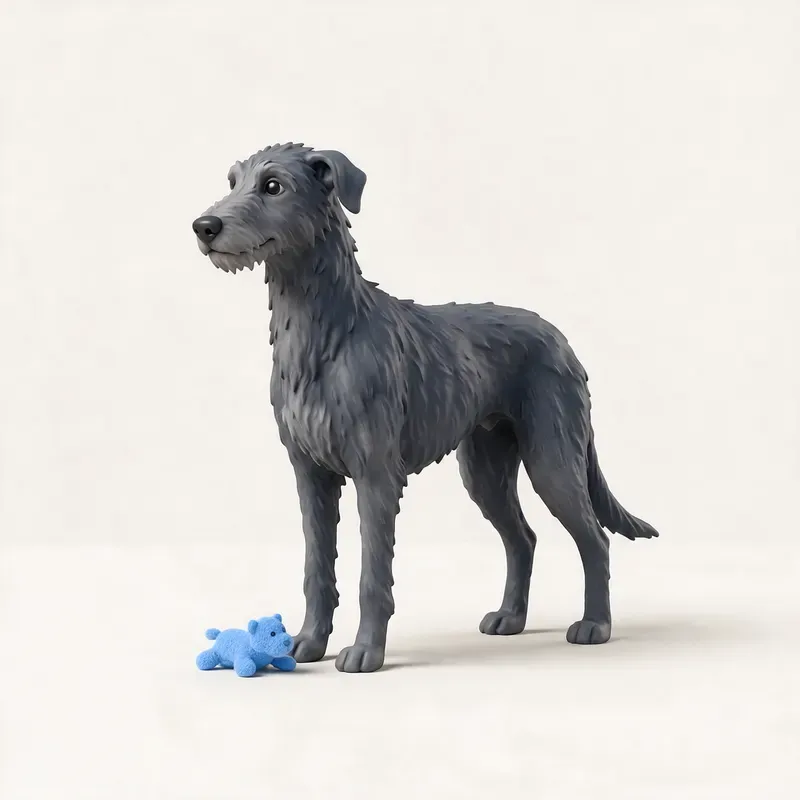 Lebrel escocés (Deerhound): su carácter (ilustración)