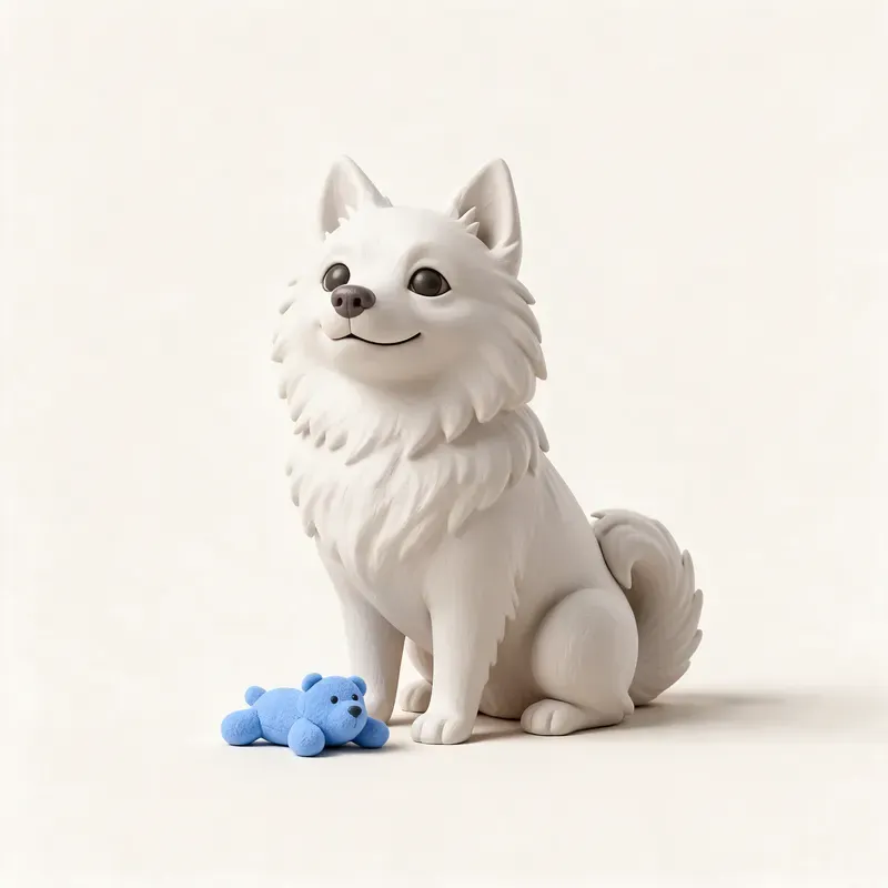 American Eskimo Dog: su carácter (ilustración)