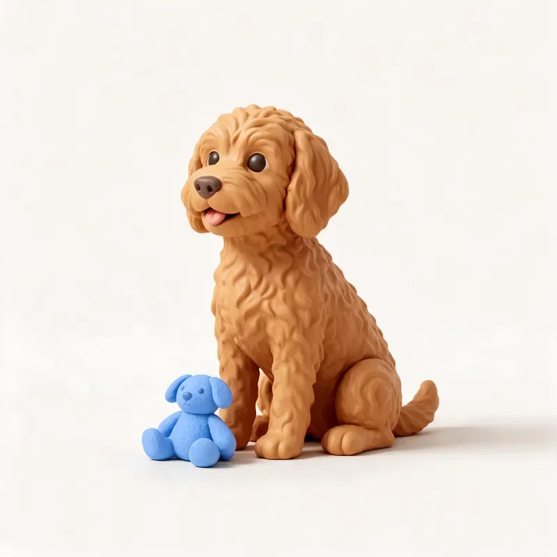 Miniature Goldendoodle: su carácter (ilustración)