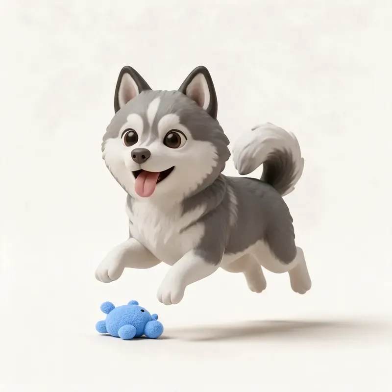 Pomsky: su carácter (ilustración)