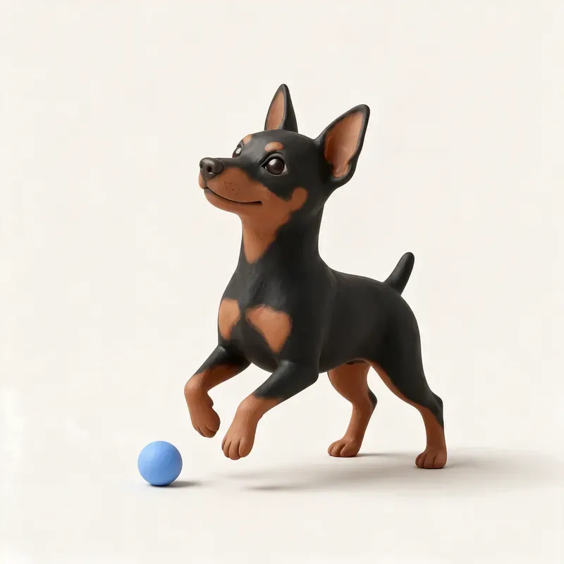Pinscher miniatura: su carácter (ilustración)