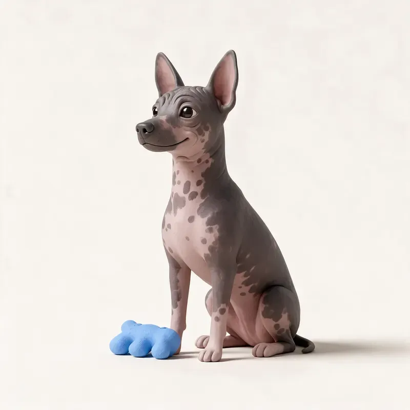 Perro sin pelo del Perú: su carácter (ilustración)