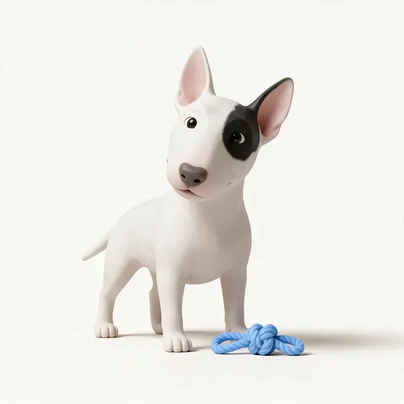 Bull terrier: su carácter (ilustración)