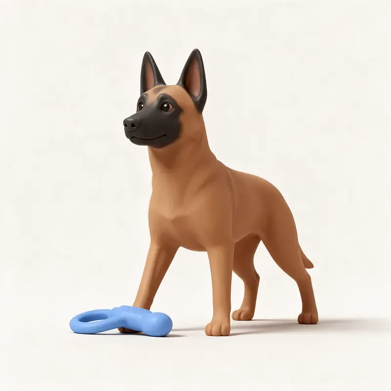Pastor belga malinois: su carácter (ilustración)