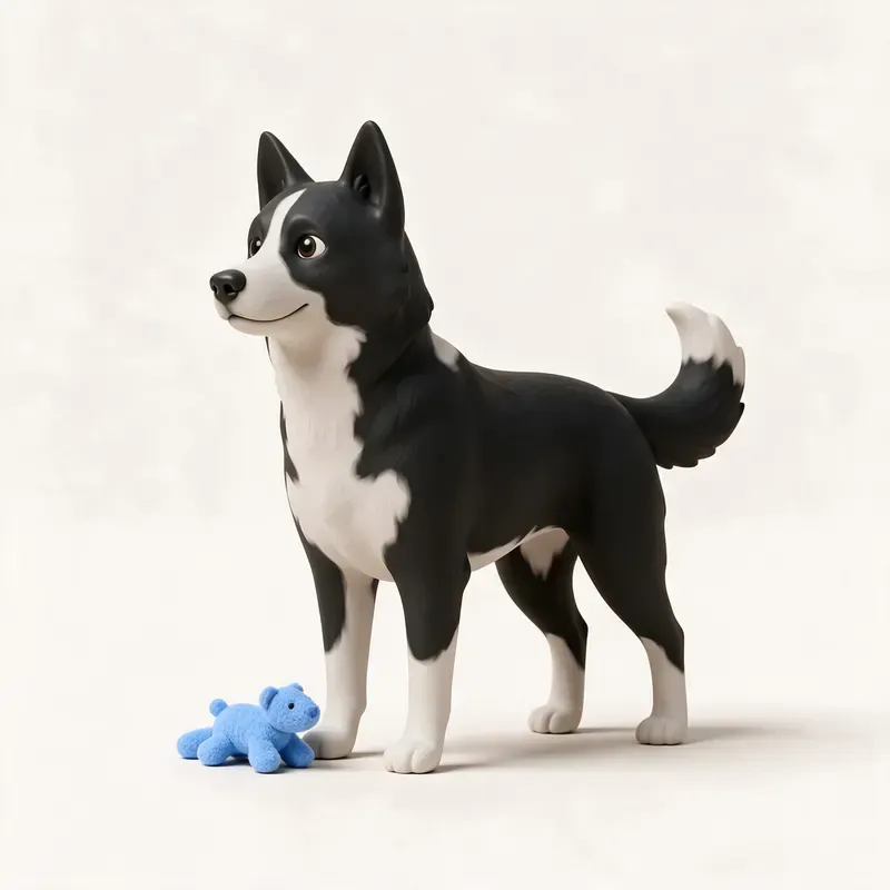 Perro de osos de Carelia: su carácter (ilustración)
