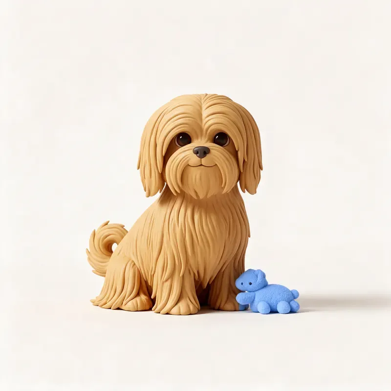 Lhasa apso: su carácter (ilustración)