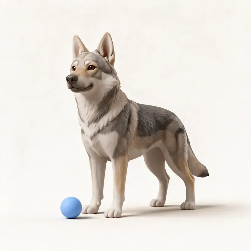 Perro lobo checoslovaco: su carácter (ilustración)