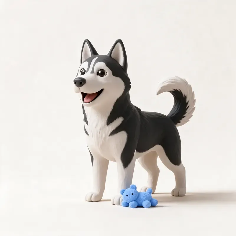 Husky siberiano: su carácter (ilustración)