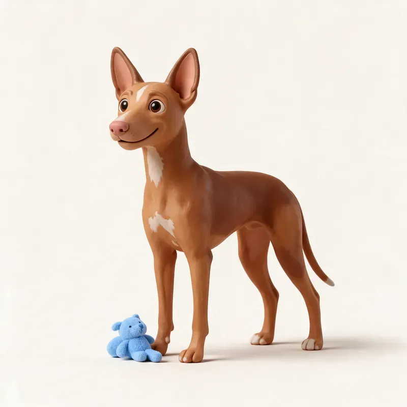 Perro del faraón: su carácter (ilustración)