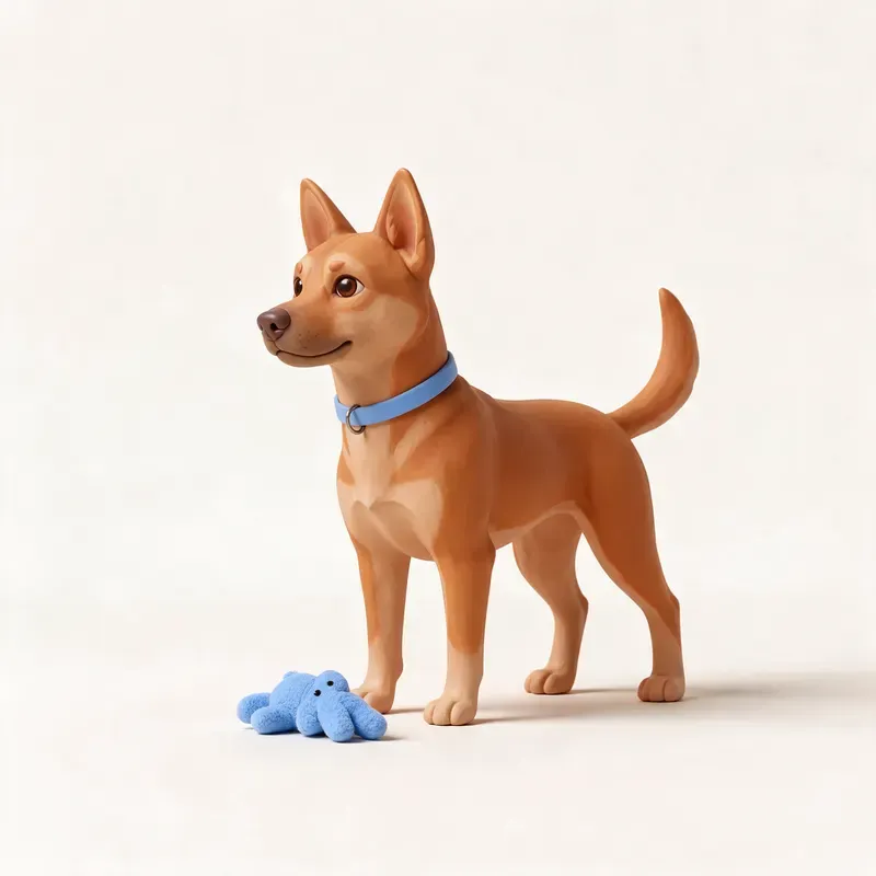 Carolina Dog: su carácter (ilustración)