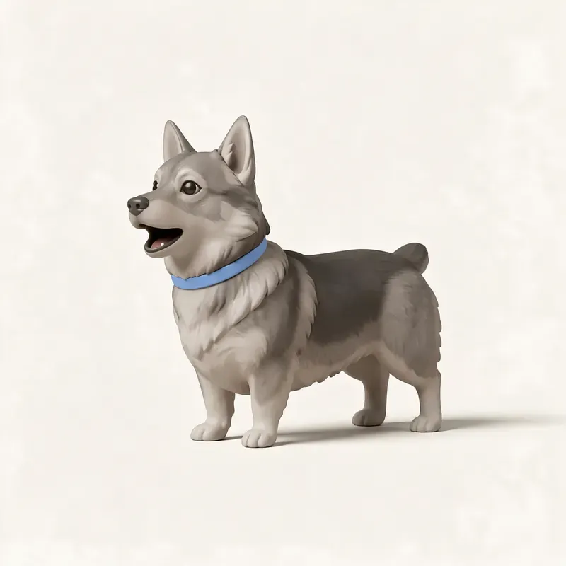 Spitz de Västergötland (vallhund sueco): su carácter (ilustración)