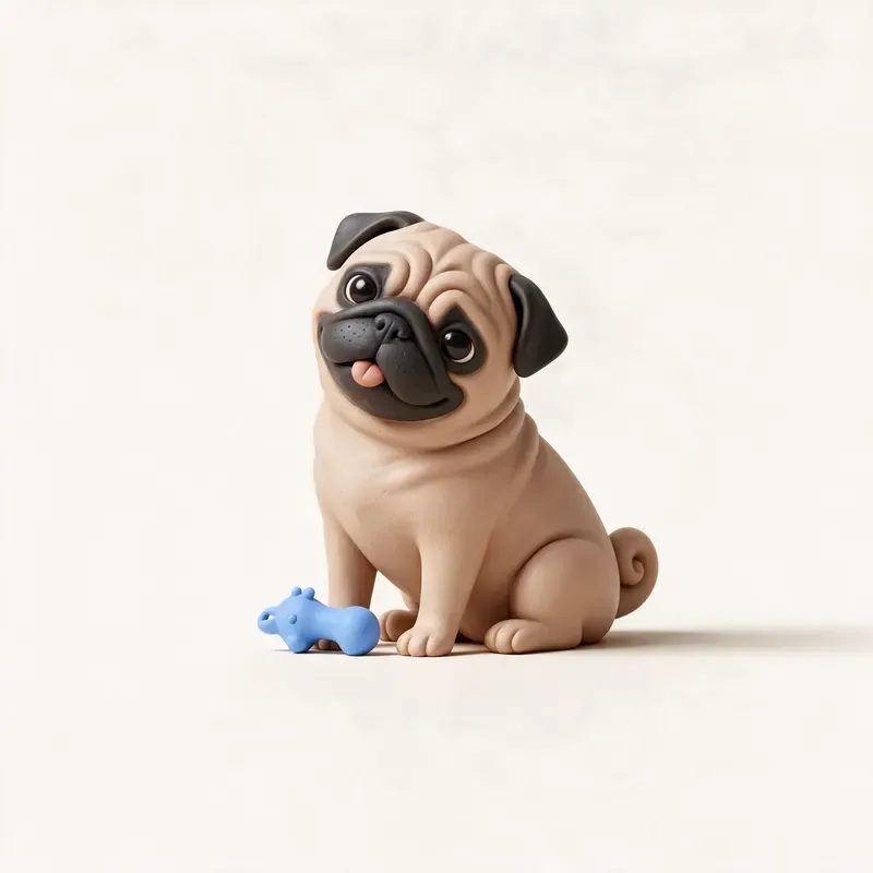 Carlino (pug): su carácter (ilustración)