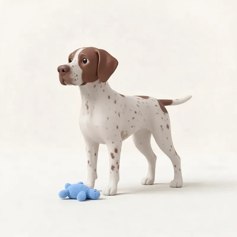 Perro de muestra danés antiguo: su carácter (ilustración)