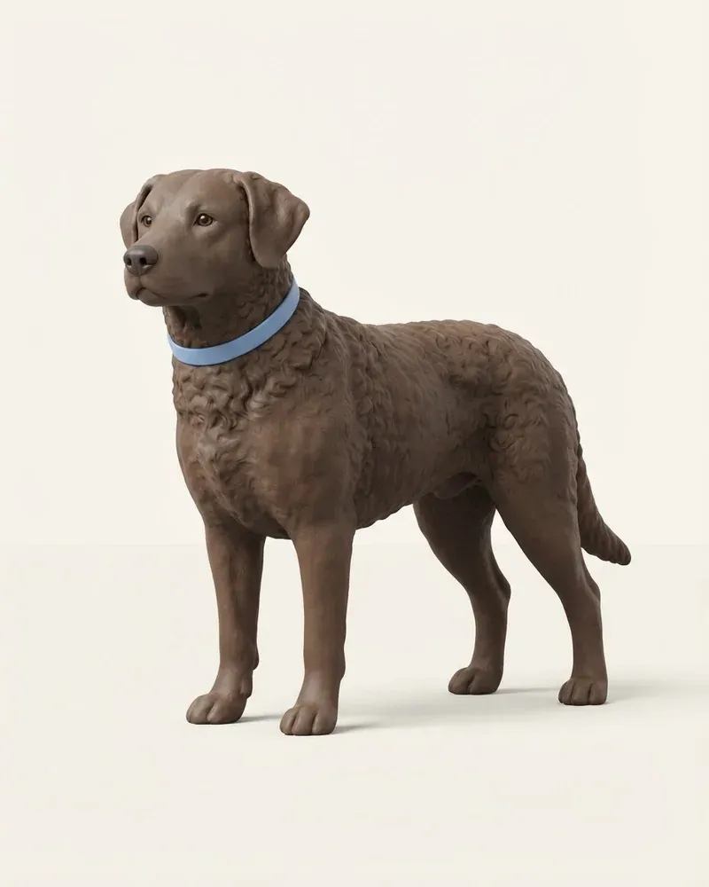 Ilustración 3D de un chesapeake bay retriever