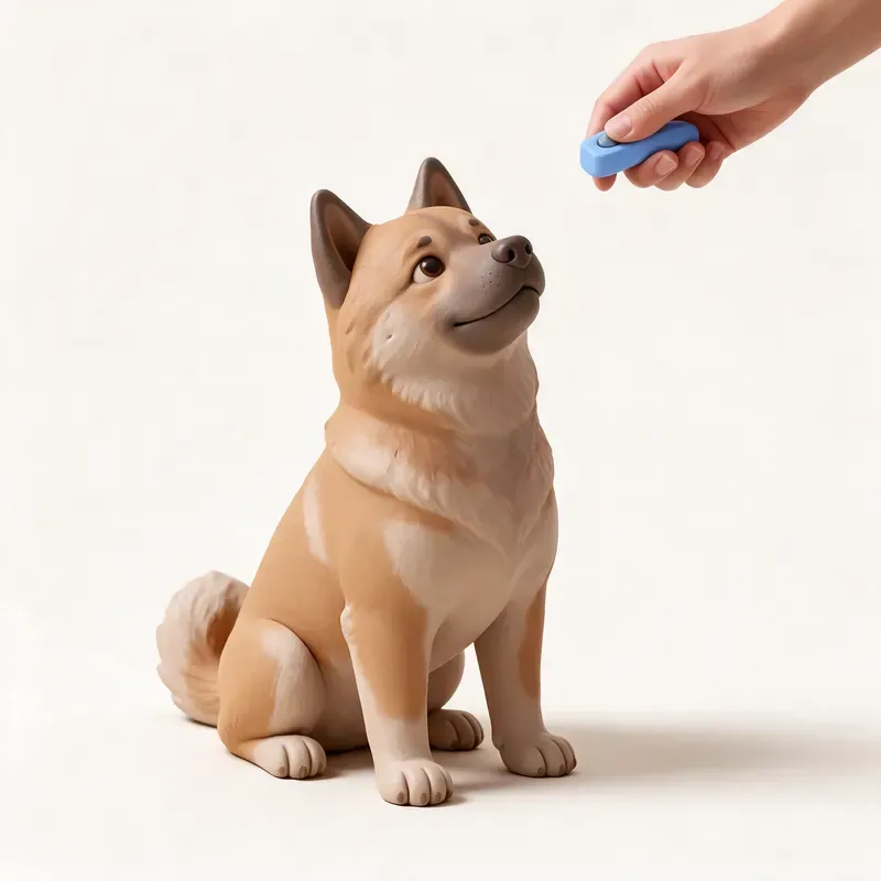 Eurasier: aprendiendo (ilustración)