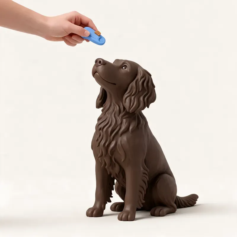 Perro de codornices alemán: aprendiendo (ilustración)